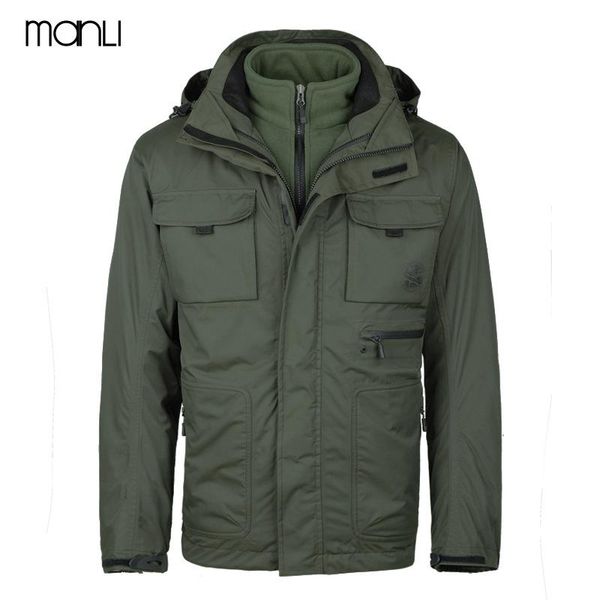 

outdoor jackets&hoodies manli winter windproof coat ski hiking jackets tactical windbreaker men uk us field jacket army clothes, Blue;black