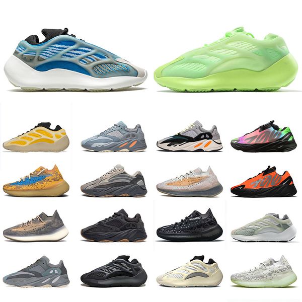 

2020 new 700 v2 trainer men women kanye west running shoes azareth srphym azael alien mist teal blue inertia pepper orange sneakers, White;red