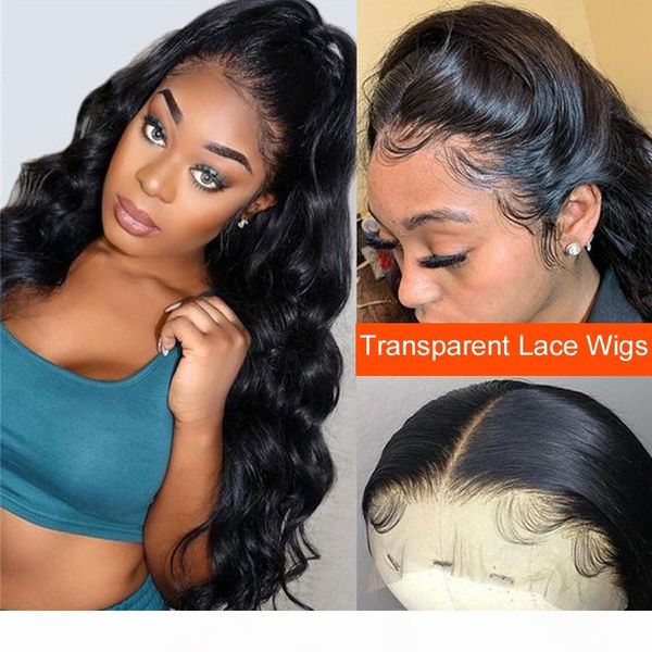 

13x4 13x6 transparent lace wigs body wave human hair wigs pre plucked lace front wig for black women remy mslynn hair