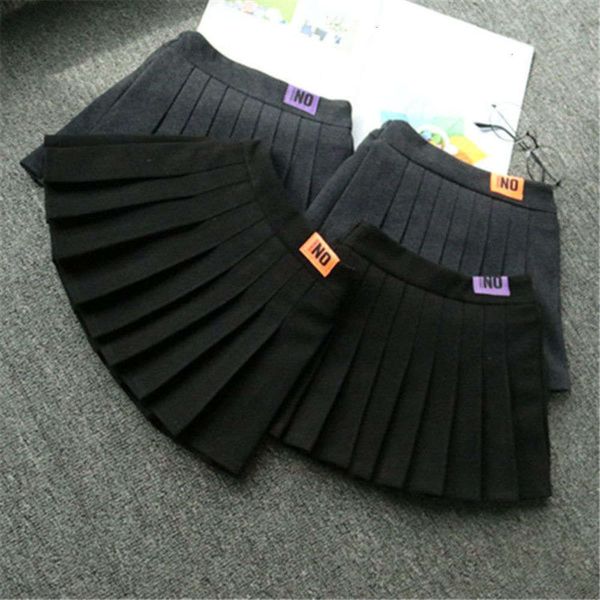 

autumn winter pleated 2020 new children's foreign sle plush versatile skirt girls' drs, Blue