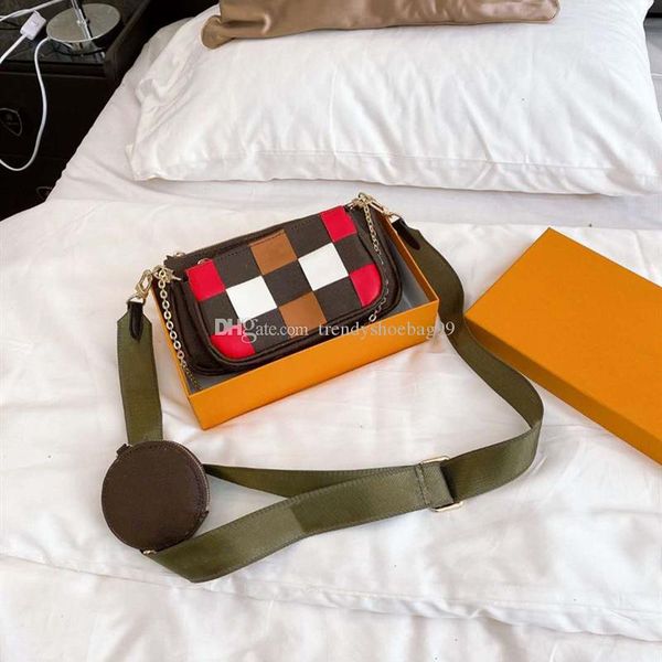 

lady shoulder bags three piece set purse classic handbags women genuine leather messenger bag satchel crossbody bag lady flower purse