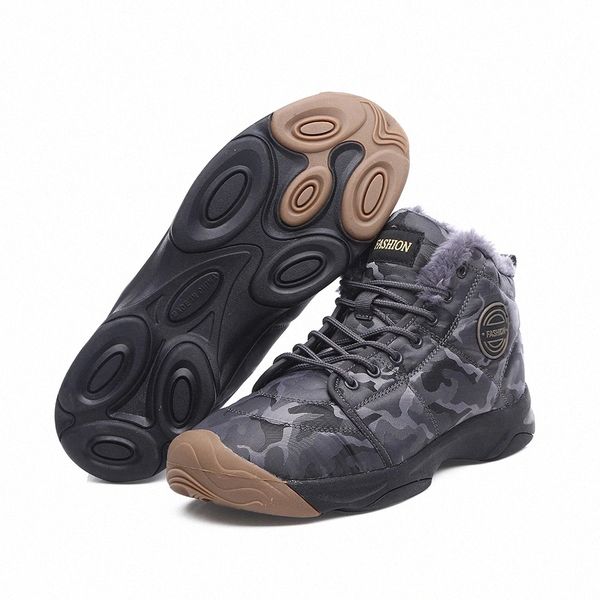 

men boots winter with fur super warm snow boots men winter footwear work casual shoes 2020 high rubber ankle boots #ab2i