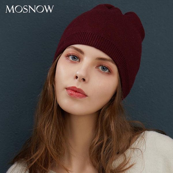

beanie/skull caps winter hat women's knitted wool beanies female 2021 fashion beanie skullies casual outdoor ski thick warm hats women, Blue;gray