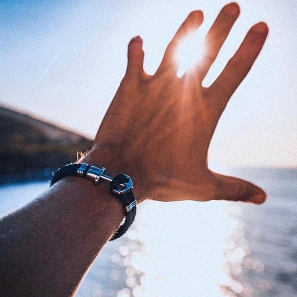 

junwei fashion men's bracelet woven anchor leather bracelet navy punk hip hop friendship bracelets jewelry bbyhxa alice_bag