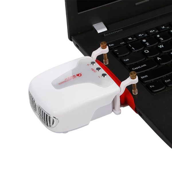 

usb lapfan cooler notebook heat dissipation white radiator cooling led temperature display adjustable speed induced draft