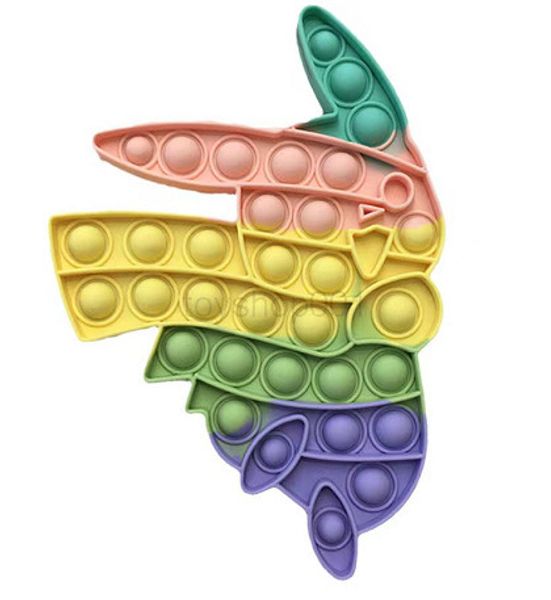 

2022 toyshop dhl gorilla animals reversible flip push bubble sensory fidget toy autism special needs stress reliever, macaron color squeeze