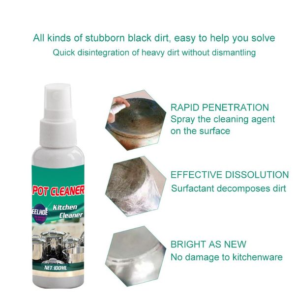 

100 мл всему назначению очистки пузырькового распылителя многоцелевой пенопластовый очиститель кухни кухонный жир очистить чистящий агент d4