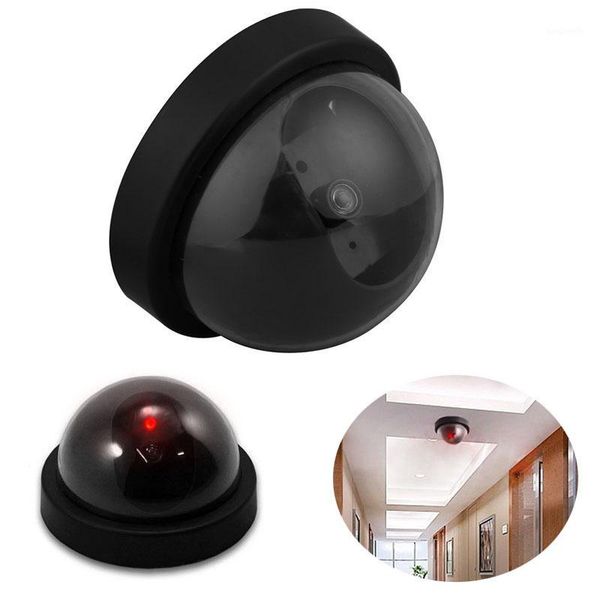 

outdoor indoor video surveillance dummy dome fake camera with flashing red led light cctv security accessories fotocamera kamera1
