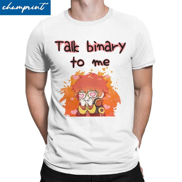 

men's 707 talk binary to me casual pure tees mystic messenger mm bg otome game clothes summer sport hooded sweatshirt hoodie men t shir