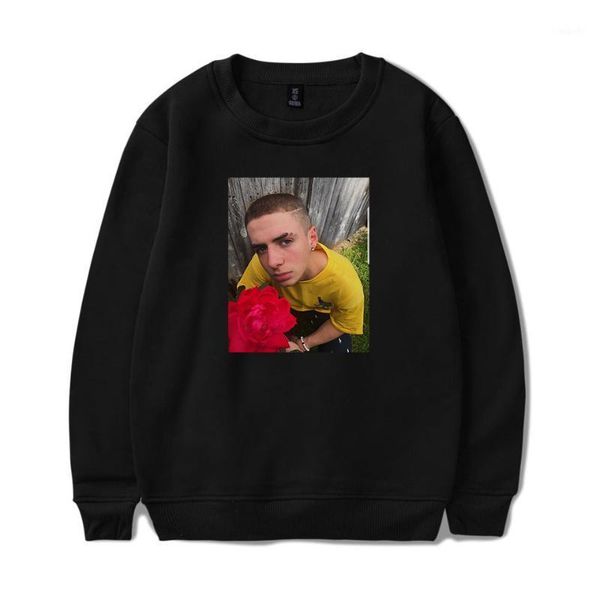 

rapper zach clayton social media stars o-neck sweatshirt women/men fashion long sleeve spring/autumn hip hop sweatshirt1, Black