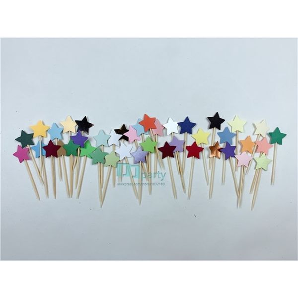 

star 10 pieces/lot pink handmade blue heart cupcake ers cake supplies happy birthday decor wedding party decoration
