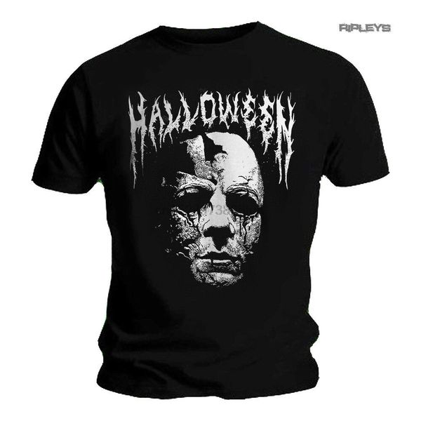 

official t shirt halloween horror michael myers black metal logo all sizes sport hooded sweatshirt hoodie