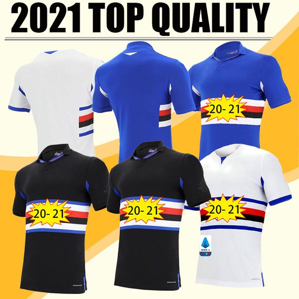 

2021 new sampdoria soccer jersey home third 20 21 murillo sesy linetty jankto yoshida maroni gabbiadini football uniform shirts thailand, Black;yellow