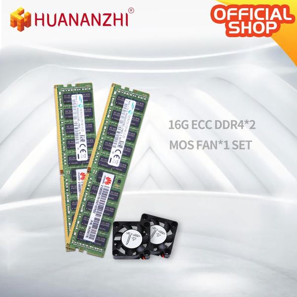 

fans & coolings huananzhi mos fan with ram ddr4 2133mhz 2400mhz reg ecc 16g 32g memory combo kit