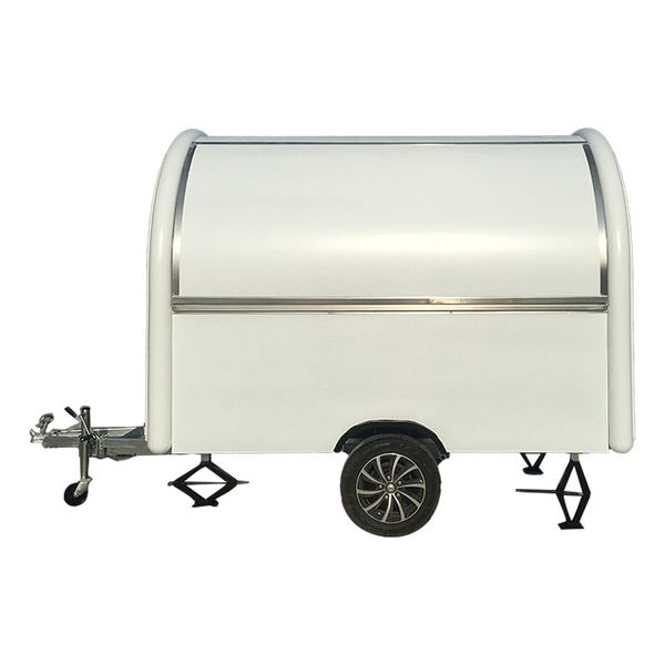 

white food trailer/food truck