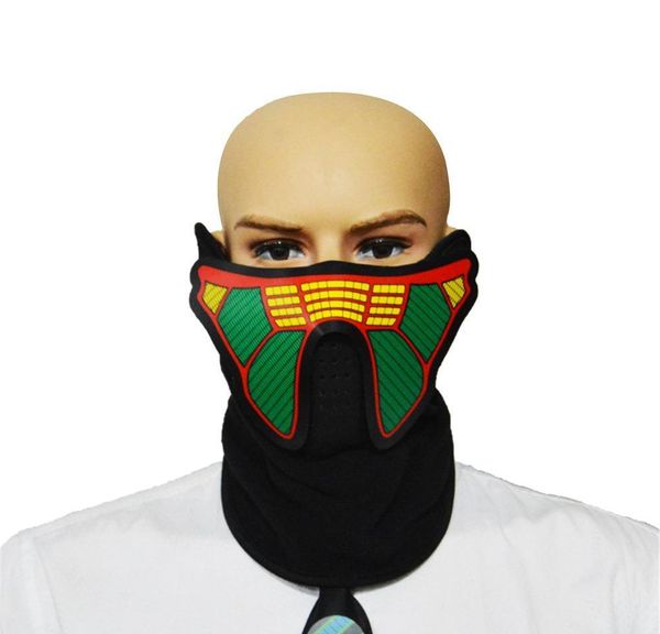 

cool el cold light mask voice-activated glowing mask to dance with the rhythm of music halloween cost qyluti xhhair