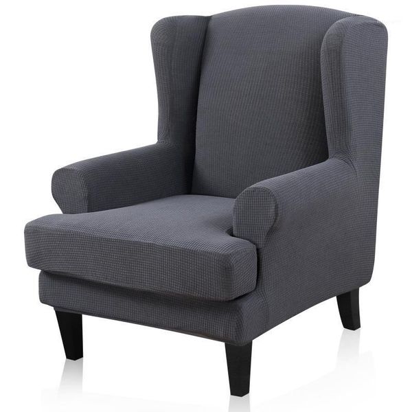 

chair covers arm king back cover jacquard stretch protector slip sloping elastic armchair wingback wing sofa 1pc1
