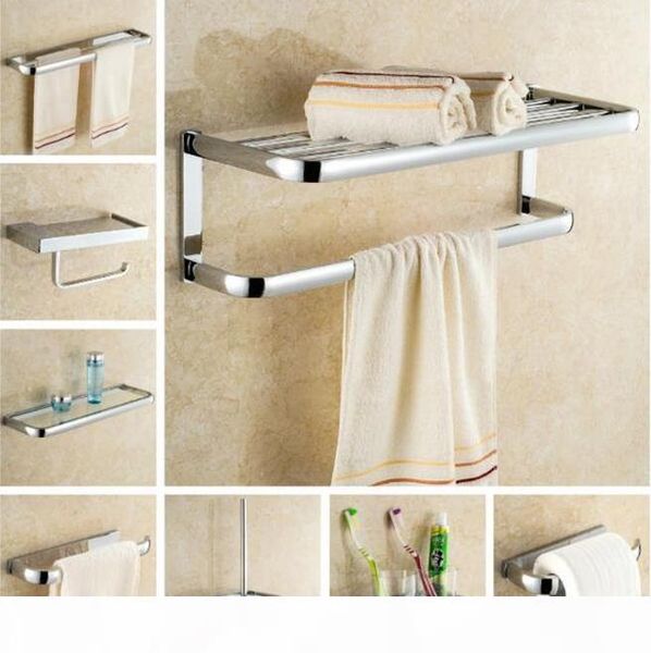 

olid brass bathroom accessories set chrome robe hookpaper holdertowel barsoap baskettowel rack bathroom set bbyxwb