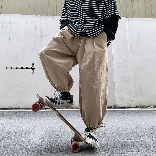 

streetwear 2020 summer casual loose solid trousers hip hop sweatpants cargo pants men dropshipping