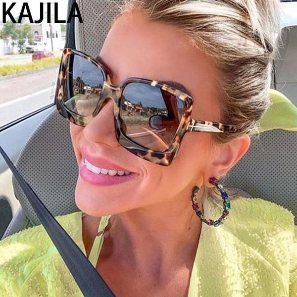

oversized women sunglasses female big frame gradient brand design sun glasses shades for women okulary przeciwsloneczne damskie1, White;black