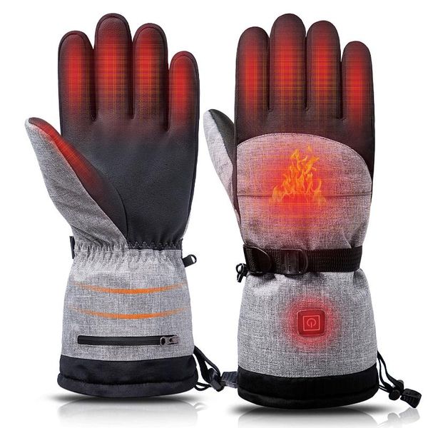 

heated gloves for men women winter gloves waterproof electric heated winter ski snowboard ski heating sport mitten