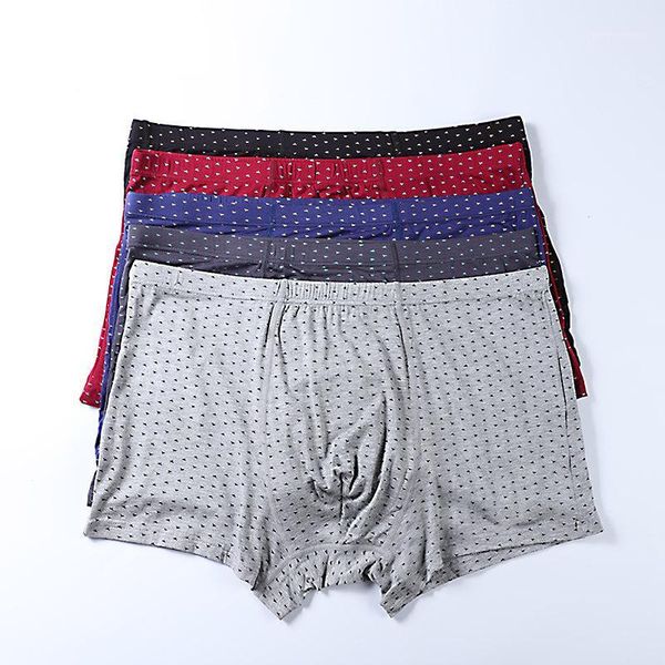 

[95-120 kg] men's modal underwear printing fat guy loose and fat increase men's boxer briefs1, Black;white