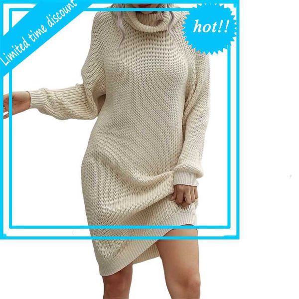 

2021 women coltrui elegant casual long mouths effects colour loss used trui winter summer dress, Black