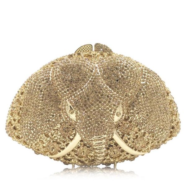 

new arrival full diamond evening clutch gold bags for women 2020 fashion luxury crystal silver bridal wedding party ladies purse