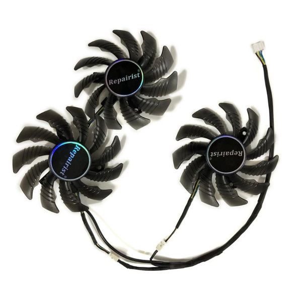 

gv-r9furywf3oc-4gd 75mm gpu vga cooler cooling fan for gigabyte r9 fury video cards as replacement
