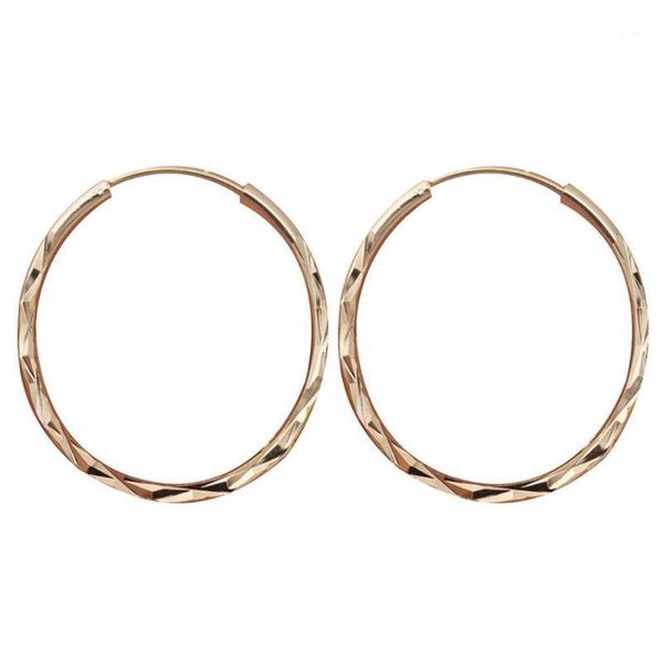 

simple women big hollow circle charm hoop huggie earrings banquet jewelry gift1, Golden;silver