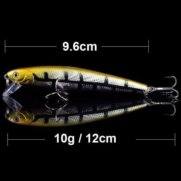 

qxo рыболовные снасти приманки 10g 9.6cm minnow жесткого карандаш металл воблеры зимних товары для рыбалки джеркового minnow swimbait noeby