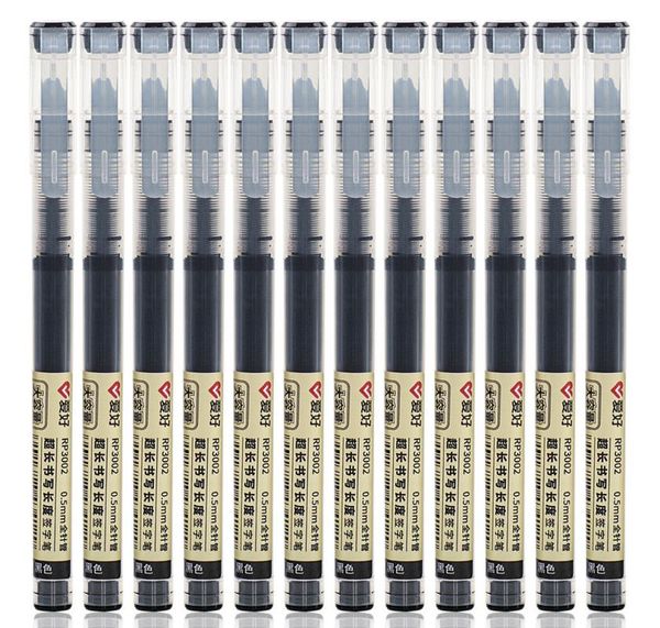 

aihao 3002 transparent gel ink pens 0.5mm fine point rollerball pen original box