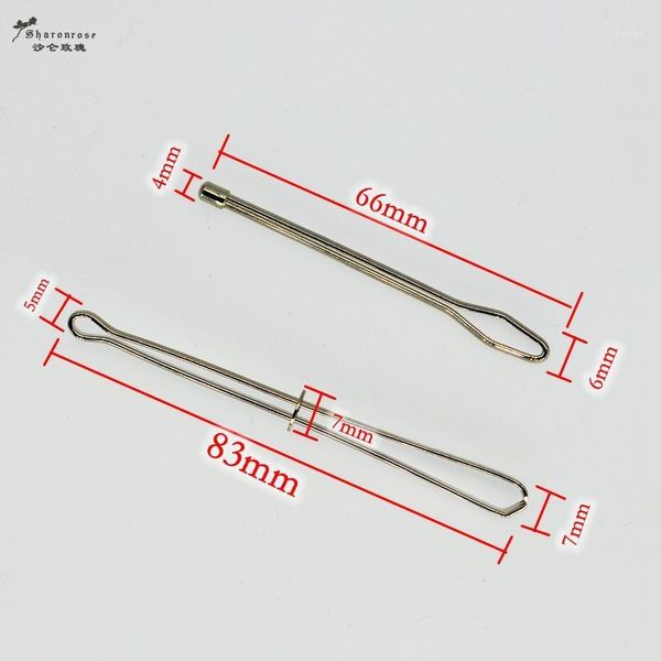 

2pcs steel elastic band clip wear belt stitch sewing diy tools wear handle craft sewing tool stitching repair tools1, Black