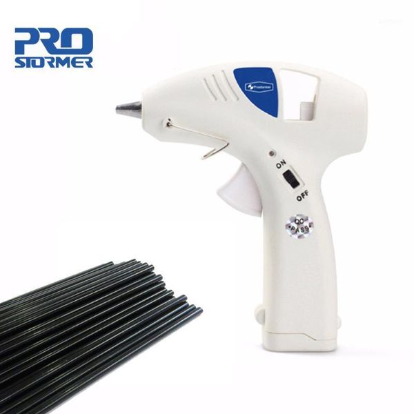 

cordless glue gun 10w mini ptc heating system glue gun aluminium nozzle battery melting 7mm stick by prostormer1
