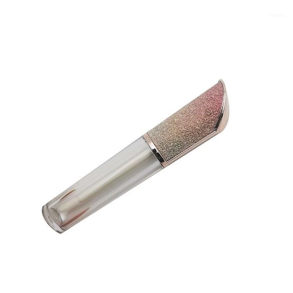 

empty cosmetic packaging colorful cap clear tube 10/25/50/100 pieces 5ml lip gloss tube with wand1