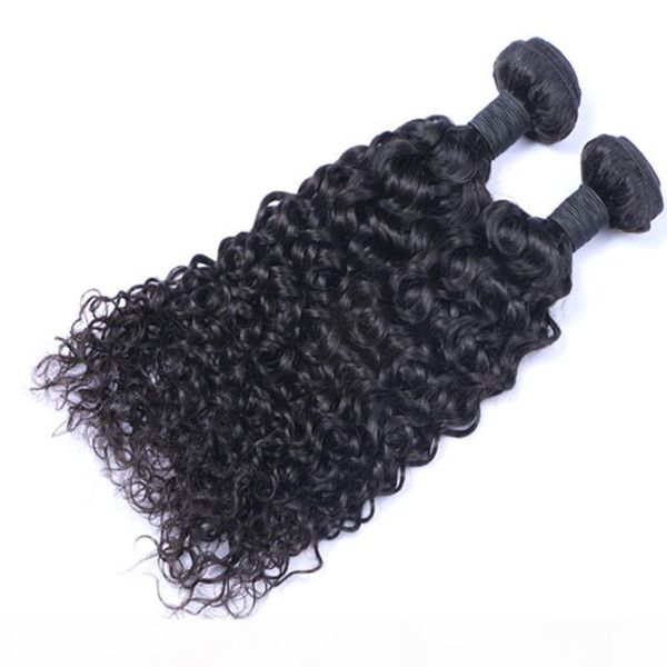 

sale brazilian hair human virgin hair extensions peruvian malaysian indian cambodian hair jerry curly weaves can be dyed, Black