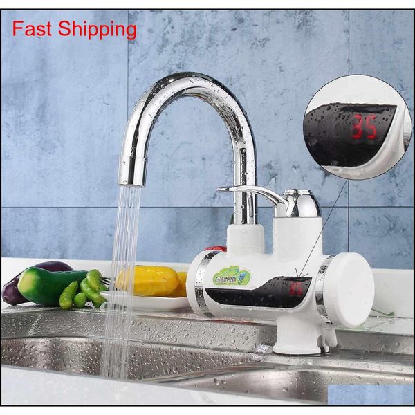 

electric water heater led digital display kitchen faucet tankless instant heating kitchen mixer tap au plug h qyllbj sports2010