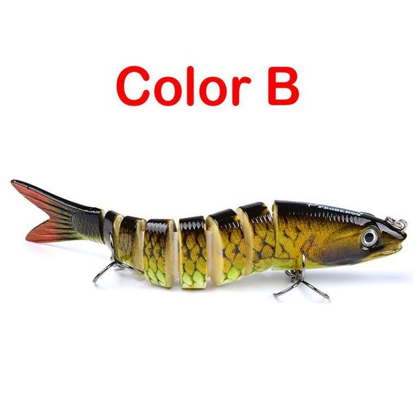 

1pcs 13cm 19g sinking wobblers fishing lures jointed crankbait swimbait 8 segment hard artificial bait for fishing tac qylehl