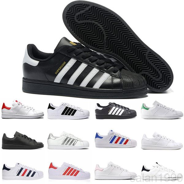 

new stan smith sneakers casual leather children shoes sports jogging shoes kid's classic flats shoes superstar for kid lz9j, Black