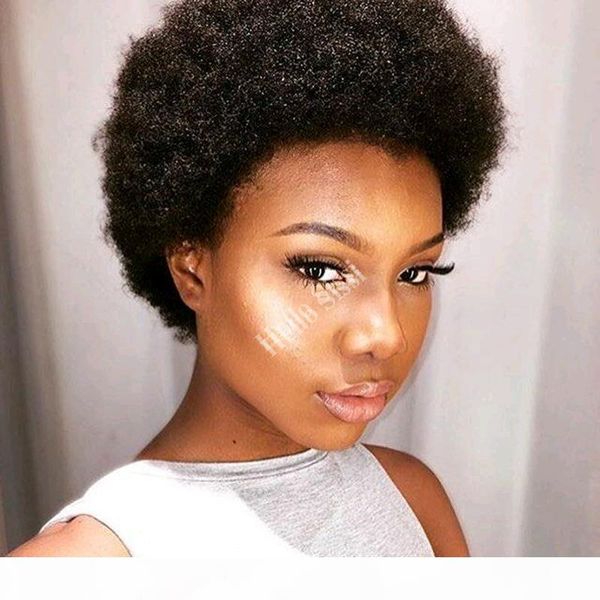 

celebrity afro kinky curly short lace wig human hair wigs short curly hair none lace short glueless bob brazilian lace front wigs, Black;brown
