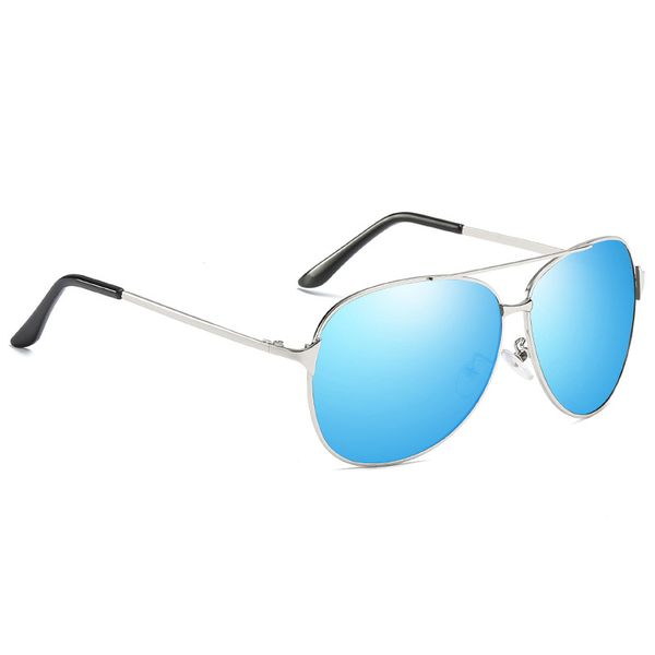 

vintage pilot style aviation sunglasses mens brand design polarized sun glasses fashion sports sunglass for man, White;black