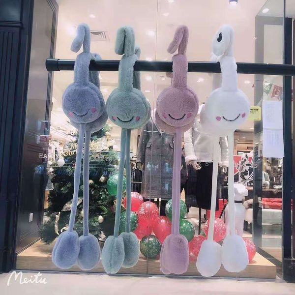 

net red frog earmuffs cartoon cute warm ear protection plush earmuffs