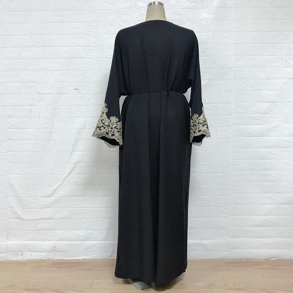 

muslim abaya hijab dress women moroccan kaftan ramadan islamic dubai diamonds prayer garment long robe dresses 2020, Black;gray