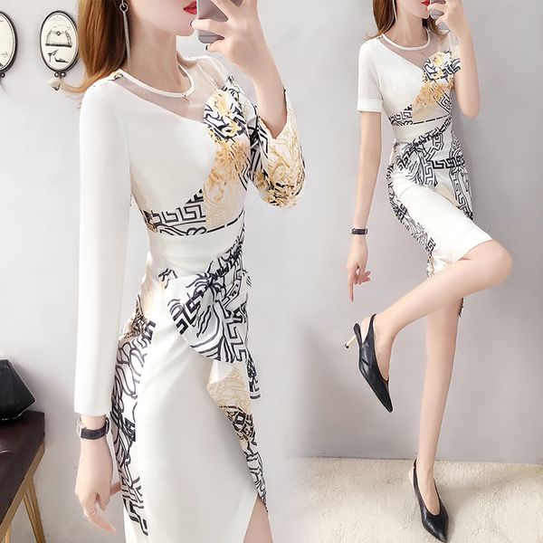 

dressed of the cut floral copy korean dress office ladies in women's luxury dresses as a 29zz, Black;gray