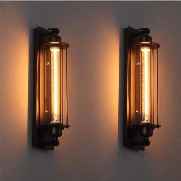 

loft retro punk wall lamp aisle bedroom bedside lamp bar wall lamps e27 edison light ing