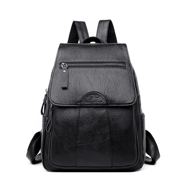 

2019 женский кожаный рюкзак высокого качества мешком dos ladies bagpack роскошная большая емкость повседневный рюкзака девочка mochilas yxld
