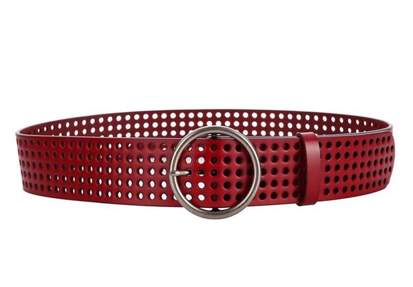 

оригинальный дизайн real корова кожаный пояс vintage круг пряжка полого ремень для женщин джинсов моды лучших качеств широкого пояс пальто j, Black;brown