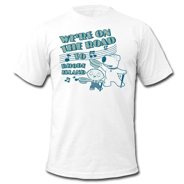 

cartoon character brian stewie on the road short sleeved print letters middle aged printed pure sport hooded sweatshirt hoodie t shirt