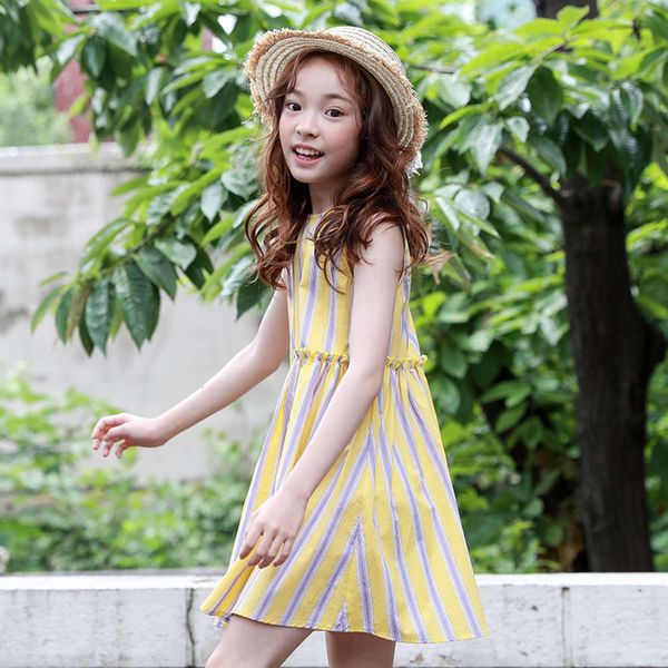 

wear girls' drs korean 2019 new zhongda children's summer girl's vt skirt 2418, Red;yellow