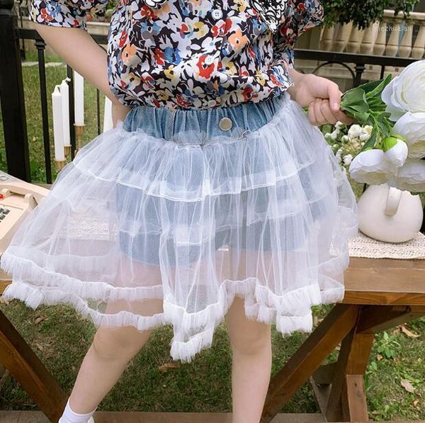 

shorts 2021 wholesale girls patchwork denim summer fashion 4-10 t f2071, Black